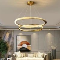 ثريا مودرن ستايل اوروبي اكريليك اللون ذهبي 3 اضاءا...