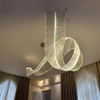 ثريا كريستال سقفية قابلة للتشكيل ديكور بدون اضاءة–...