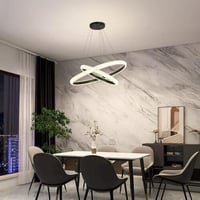 ثريا سقف مودرن دائري اكريليك 3 اضاءات ليد