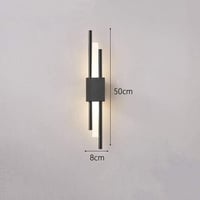 اضاءة جدارية بطارية مقاس 50 سم لون اسود
