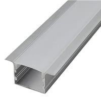 بروفايل المنيوم مجرى شريط ليد عرض 2.49 سم 1.47 سم...