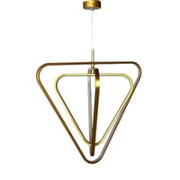 ثريا مودرن علاقي ذهبية اكريليك-ثلاثة اضاءات ليد LE...