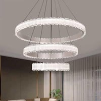 ثريا مودرن علاقي اكرليك - لون رمادي 3 اضاءات ليد