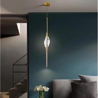 ثريا مودرن علاقي كريستال ذهبية- اضاءة اصفر ليد