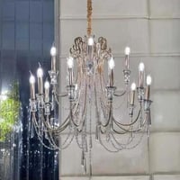 ثريا كلاسيك علاقي ذهبية باحجام مختلفة -اضاءة ليد L...