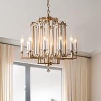 ثريا سقفية كلاسيك ذهبية على طراز الامريكي-باحجام م...