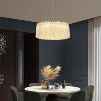 ثريات سقف مودرن كريستال ذهبي – تصميم أوروبي