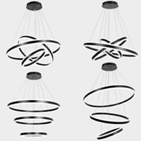 ثريات سقفية مودرن ستايل اوروبي 3 اضاءات ليد