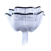 ثريات سقفية سلسال فضي