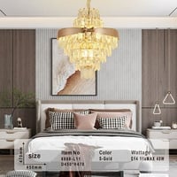 ثريات سقف مودرن كريستال ذهبي ستايل اوروبي