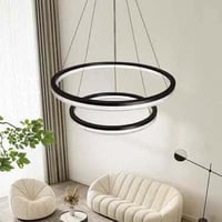 ثريا مودرن علاقي اسود 3 اضاءات ليد