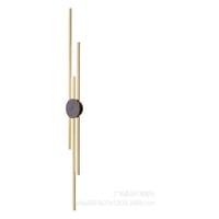 اضاءة جدارية مودرن ليد 90 سم ذهبي اضاءة اصفر LED