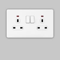 فيش مزدوج مع مفتاح 13 امبير Parl 7×14