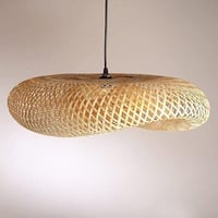 ثريات مودرن بوهيمي خيزران ريفية على الطراز الصيني...