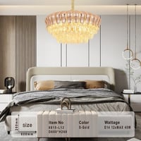 ثريات سقف مودرن كريستال ذهبي ستايل اوروبي