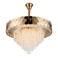 ثريات سقف كرستال ذهبي