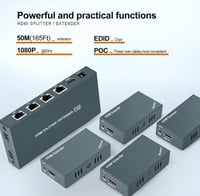 موسع إشارة (HDMI) 2 مخارج لمسافة 60 متر | 60m HDMI...