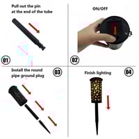 إنارة حدائق طاقة شمسية ورود