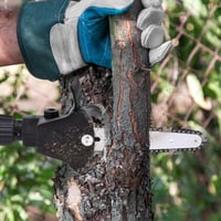 تحويلة من دريل الى جنزير منشار ٦ بوصة / انش