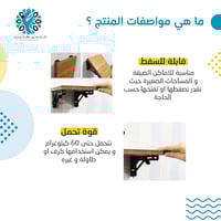 قواعد رفوف جدارية قابلة للسفط