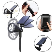 كشاف غرس على الطاقة الشمسية 4 حبات أبيض أو أصفر أو...