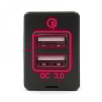 ترهيمة مربع منفذين USB مع غطاء