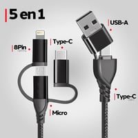 سلك شاحن جوال متعدد 2x3