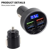 قارئ بطارية مع شاحن جوال على ولاعة السيارة