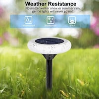 إنارة حدائق غرس على الطاقة الشمسية قرص ملون