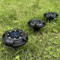 إنارة حدائق غرس على الطاقة الشمسية أبيض