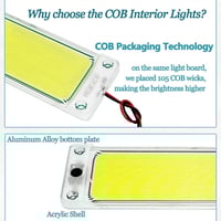 لمبة شريحة ابيض 12 فولت مع فاصل