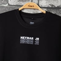 تيشيرت اسود اوفر سايز بتصميم نيمار