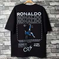 تيشيرت اوفر سايز بتصميم رونالدو