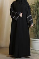 عباية F30 ملكي كلوش اكمام لنن