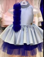 فستان كحلي معا نيلي