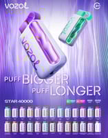 VOZOL STAR سحبة سيجارة فوزول ستار 40000 شفطة عدة ن...