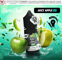 نكهة سولت جوسي تفاح ايس من سامز فيب Juicy Apple Fr...