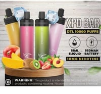 جهاز فيب شيشة اكس بي دي بار 10000 شفطة عدة نكهات ا...