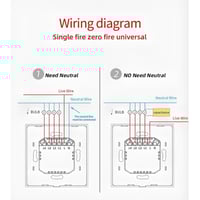 مفتاح انارة ذكي اسود ثنائي