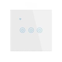 مفتاح انارة ذكي ابيض ثلاثي