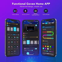 قوفي T1 شريط ليد ذكي تفاعلي مع كاميرا 75-85 بوصة