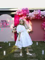 فستان الاميرة مع طوق وشنطه