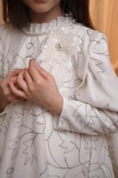 فستان مزخرف باكسسوار لولو بارز