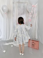 فستان سماوي انيق للمواليد