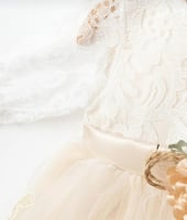 طقم مواليد دانتيل فخم قطن 100%