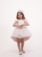 فستان انيق جداً متوفر لونين مع الشنطه والطوق