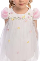 فستان الفراشات مع ربطه شعر