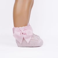 جورب قصير بفيونكة قطن 100%