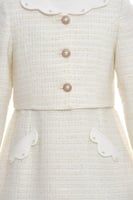 فستان بيج تويد مع جاكيت فخم