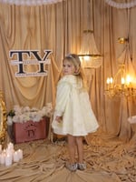 فستان اصفر فاتح مواليد